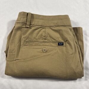 Abercrombie And Fitch Men's‎ 33 x 7  Khaki Chino Shorts Pretty Casual Outdoor